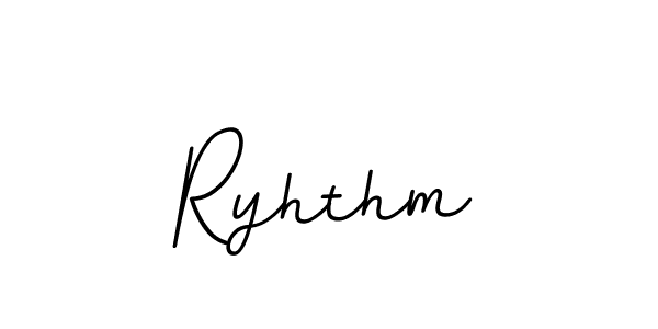Use a signature maker to create a handwritten signature online. With this signature software, you can design (BallpointsItalic-DORy9) your own signature for name Ryhthm. Ryhthm signature style 11 images and pictures png