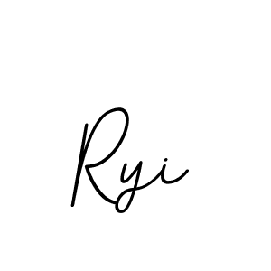 Use a signature maker to create a handwritten signature online. With this signature software, you can design (BallpointsItalic-DORy9) your own signature for name Ryi. Ryi signature style 11 images and pictures png