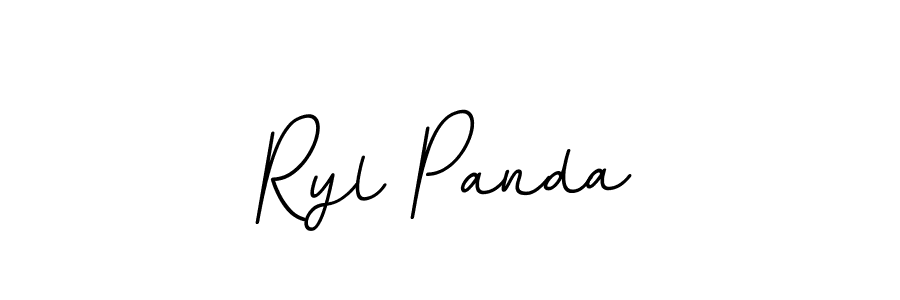 Use a signature maker to create a handwritten signature online. With this signature software, you can design (BallpointsItalic-DORy9) your own signature for name Ryl Panda. Ryl Panda signature style 11 images and pictures png