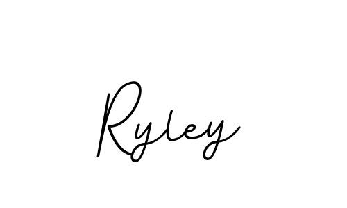 How to make Ryley name signature. Use BallpointsItalic-DORy9 style for creating short signs online. This is the latest handwritten sign. Ryley signature style 11 images and pictures png