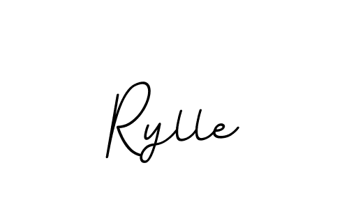 Create a beautiful signature design for name Rylle. With this signature (BallpointsItalic-DORy9) fonts, you can make a handwritten signature for free. Rylle signature style 11 images and pictures png