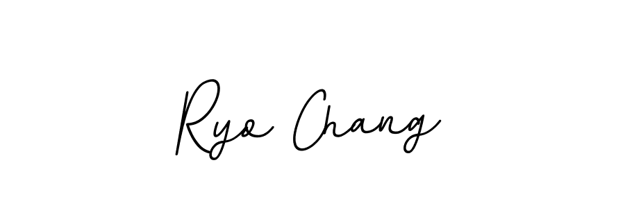 The best way (BallpointsItalic-DORy9) to make a short signature is to pick only two or three words in your name. The name Ryo Chang include a total of six letters. For converting this name. Ryo Chang signature style 11 images and pictures png