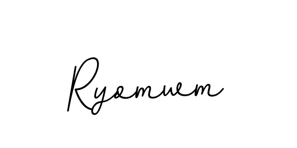 How to make Ryomwm signature? BallpointsItalic-DORy9 is a professional autograph style. Create handwritten signature for Ryomwm name. Ryomwm signature style 11 images and pictures png