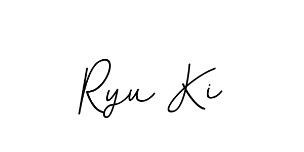 How to make Ryu Ki signature? BallpointsItalic-DORy9 is a professional autograph style. Create handwritten signature for Ryu Ki name. Ryu Ki signature style 11 images and pictures png