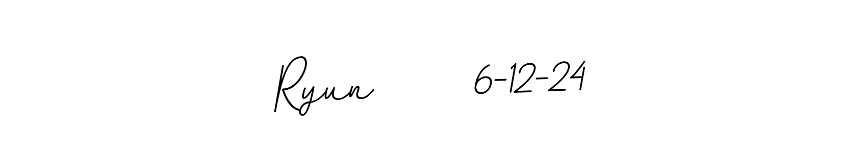 You can use this online signature creator to create a handwritten signature for the name Ryun      6-12-24. This is the best online autograph maker. Ryun      6-12-24 signature style 11 images and pictures png