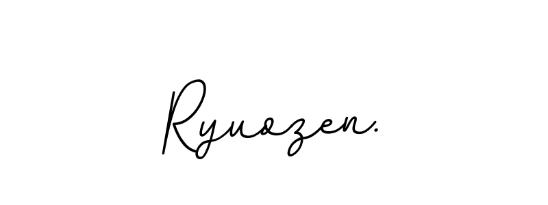 This is the best signature style for the Ryuozen. name. Also you like these signature font (BallpointsItalic-DORy9). Mix name signature. Ryuozen. signature style 11 images and pictures png