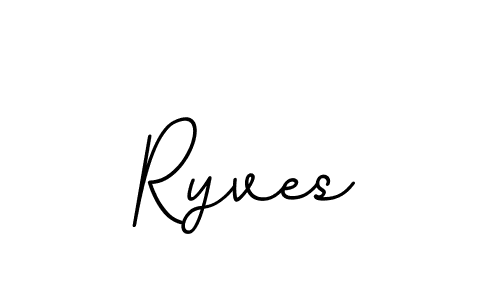 Ryves stylish signature style. Best Handwritten Sign (BallpointsItalic-DORy9) for my name. Handwritten Signature Collection Ideas for my name Ryves. Ryves signature style 11 images and pictures png