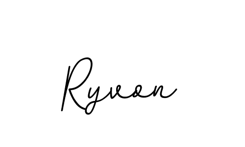 Create a beautiful signature design for name Ryvon. With this signature (BallpointsItalic-DORy9) fonts, you can make a handwritten signature for free. Ryvon signature style 11 images and pictures png