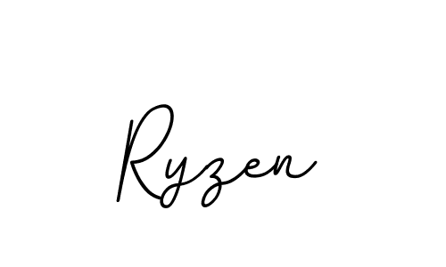 Design your own signature with our free online signature maker. With this signature software, you can create a handwritten (BallpointsItalic-DORy9) signature for name Ryzen. Ryzen signature style 11 images and pictures png