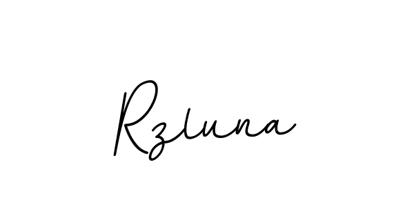 Make a beautiful signature design for name Rzluna. With this signature (BallpointsItalic-DORy9) style, you can create a handwritten signature for free. Rzluna signature style 11 images and pictures png