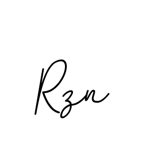 Make a beautiful signature design for name Rzn. With this signature (BallpointsItalic-DORy9) style, you can create a handwritten signature for free. Rzn signature style 11 images and pictures png