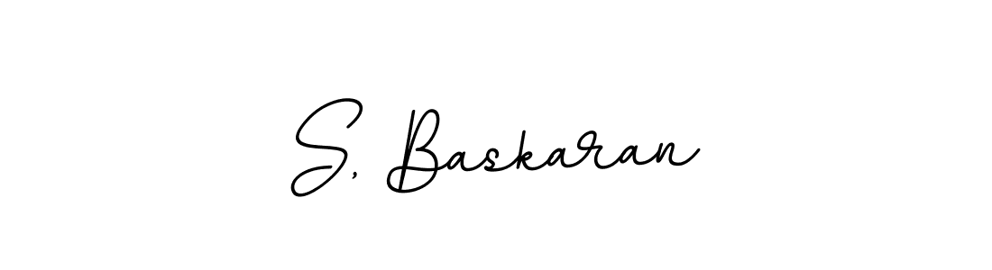 Make a beautiful signature design for name S, Baskaran. With this signature (BallpointsItalic-DORy9) style, you can create a handwritten signature for free. S, Baskaran signature style 11 images and pictures png
