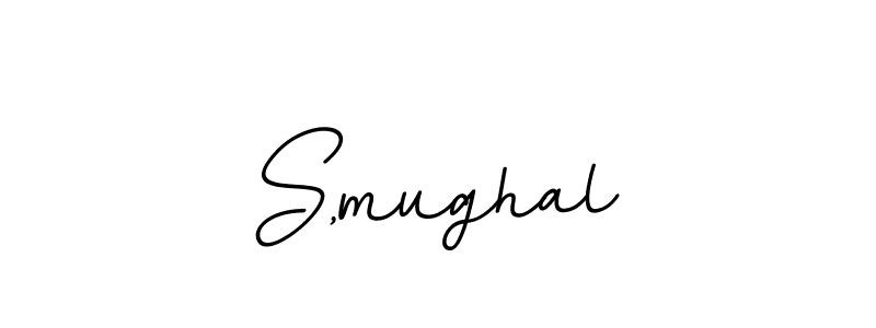 Make a beautiful signature design for name S,mughal. With this signature (BallpointsItalic-DORy9) style, you can create a handwritten signature for free. S,mughal signature style 11 images and pictures png