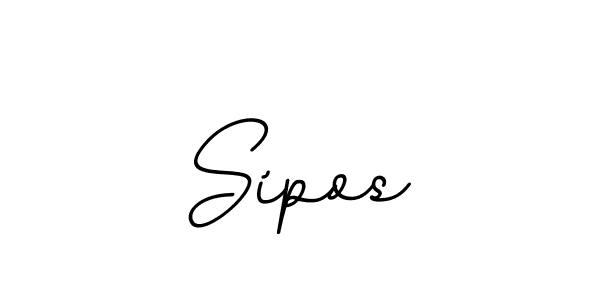 You should practise on your own different ways (BallpointsItalic-DORy9) to write your name (Sípos) in signature. don't let someone else do it for you. Sípos signature style 11 images and pictures png