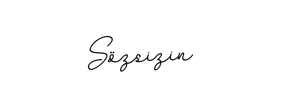 if you are searching for the best signature style for your name Sözsizin. so please give up your signature search. here we have designed multiple signature styles  using BallpointsItalic-DORy9. Sözsizin signature style 11 images and pictures png