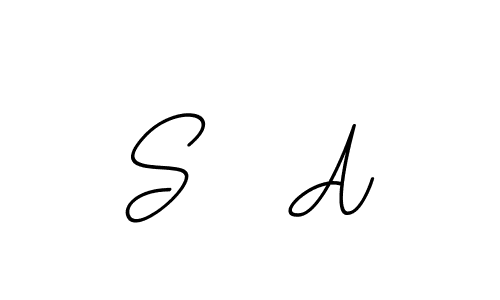 You should practise on your own different ways (BallpointsItalic-DORy9) to write your name (S   A) in signature. don't let someone else do it for you. S   A signature style 11 images and pictures png