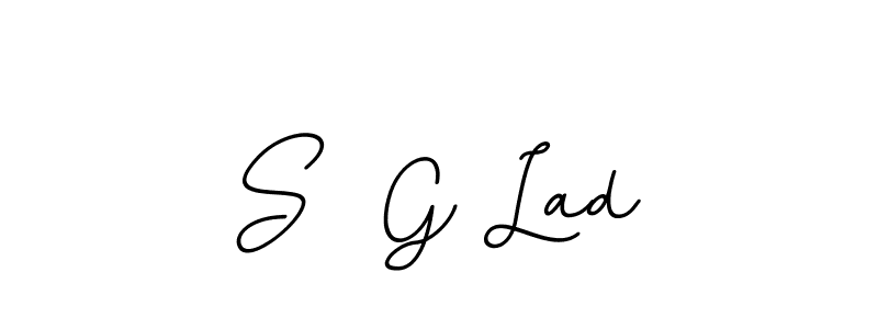 S  G Lad stylish signature style. Best Handwritten Sign (BallpointsItalic-DORy9) for my name. Handwritten Signature Collection Ideas for my name S  G Lad. S  G Lad signature style 11 images and pictures png