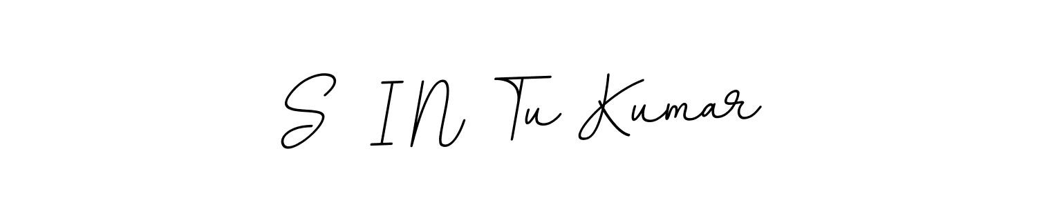 This is the best signature style for the S  I N Tu Kumar name. Also you like these signature font (BallpointsItalic-DORy9). Mix name signature. S  I N Tu Kumar signature style 11 images and pictures png