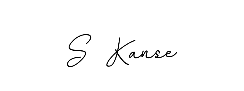 Use a signature maker to create a handwritten signature online. With this signature software, you can design (BallpointsItalic-DORy9) your own signature for name S  Kanse. S  Kanse signature style 11 images and pictures png