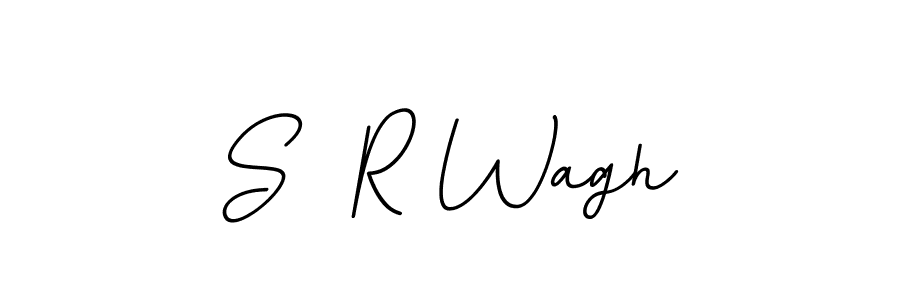 Design your own signature with our free online signature maker. With this signature software, you can create a handwritten (BallpointsItalic-DORy9) signature for name S  R Wagh. S  R Wagh signature style 11 images and pictures png