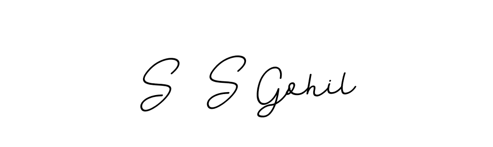 Similarly BallpointsItalic-DORy9 is the best handwritten signature design. Signature creator online .You can use it as an online autograph creator for name S  S Gohil. S  S Gohil signature style 11 images and pictures png