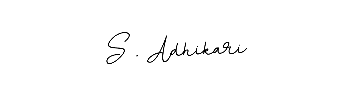 Design your own signature with our free online signature maker. With this signature software, you can create a handwritten (BallpointsItalic-DORy9) signature for name S . Adhikari. S . Adhikari signature style 11 images and pictures png