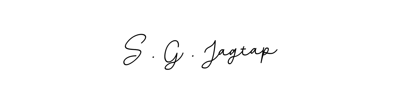 How to make S . G . Jagtap name signature. Use BallpointsItalic-DORy9 style for creating short signs online. This is the latest handwritten sign. S . G . Jagtap signature style 11 images and pictures png