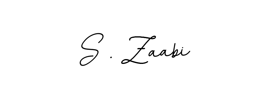 Use a signature maker to create a handwritten signature online. With this signature software, you can design (BallpointsItalic-DORy9) your own signature for name S . Zaabi. S . Zaabi signature style 11 images and pictures png