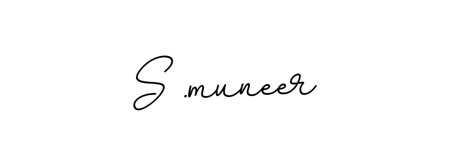 You should practise on your own different ways (BallpointsItalic-DORy9) to write your name (S .muneer) in signature. don't let someone else do it for you. S .muneer signature style 11 images and pictures png