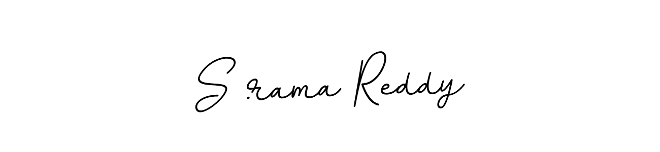 Use a signature maker to create a handwritten signature online. With this signature software, you can design (BallpointsItalic-DORy9) your own signature for name S .rama Reddy. S .rama Reddy signature style 11 images and pictures png