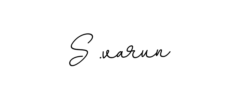 The best way (BallpointsItalic-DORy9) to make a short signature is to pick only two or three words in your name. The name S .varun include a total of six letters. For converting this name. S .varun signature style 11 images and pictures png