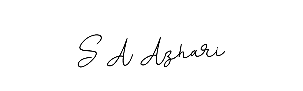 S A Azhari stylish signature style. Best Handwritten Sign (BallpointsItalic-DORy9) for my name. Handwritten Signature Collection Ideas for my name S A Azhari. S A Azhari signature style 11 images and pictures png