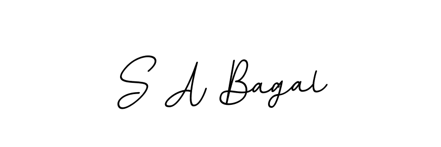 Create a beautiful signature design for name S A Bagal. With this signature (BallpointsItalic-DORy9) fonts, you can make a handwritten signature for free. S A Bagal signature style 11 images and pictures png