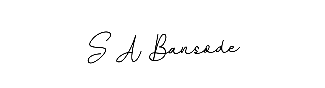 It looks lik you need a new signature style for name S A Bansode. Design unique handwritten (BallpointsItalic-DORy9) signature with our free signature maker in just a few clicks. S A Bansode signature style 11 images and pictures png
