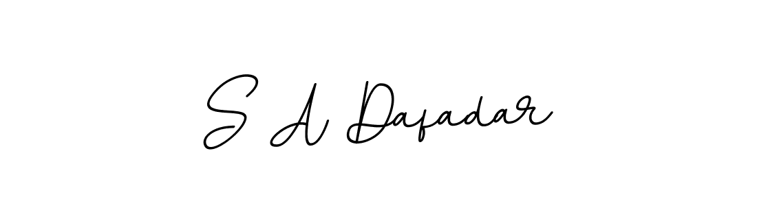 You should practise on your own different ways (BallpointsItalic-DORy9) to write your name (S A Dafadar) in signature. don't let someone else do it for you. S A Dafadar signature style 11 images and pictures png