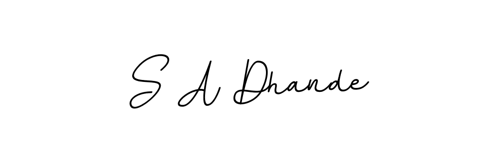 It looks lik you need a new signature style for name S A Dhande. Design unique handwritten (BallpointsItalic-DORy9) signature with our free signature maker in just a few clicks. S A Dhande signature style 11 images and pictures png