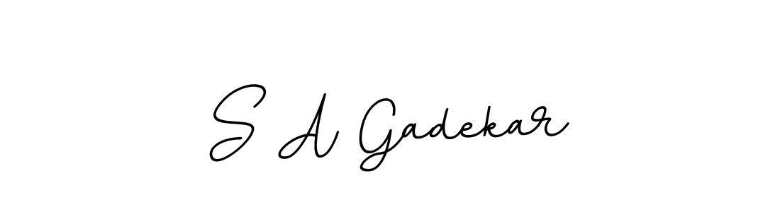 S A Gadekar stylish signature style. Best Handwritten Sign (BallpointsItalic-DORy9) for my name. Handwritten Signature Collection Ideas for my name S A Gadekar. S A Gadekar signature style 11 images and pictures png