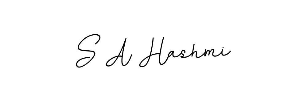 The best way (BallpointsItalic-DORy9) to make a short signature is to pick only two or three words in your name. The name S A Hashmi include a total of six letters. For converting this name. S A Hashmi signature style 11 images and pictures png