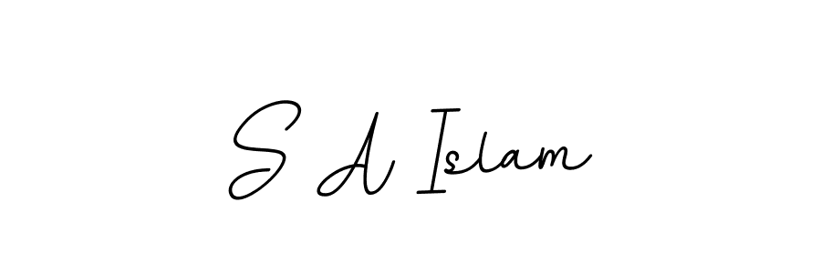 The best way (BallpointsItalic-DORy9) to make a short signature is to pick only two or three words in your name. The name S A Islam include a total of six letters. For converting this name. S A Islam signature style 11 images and pictures png