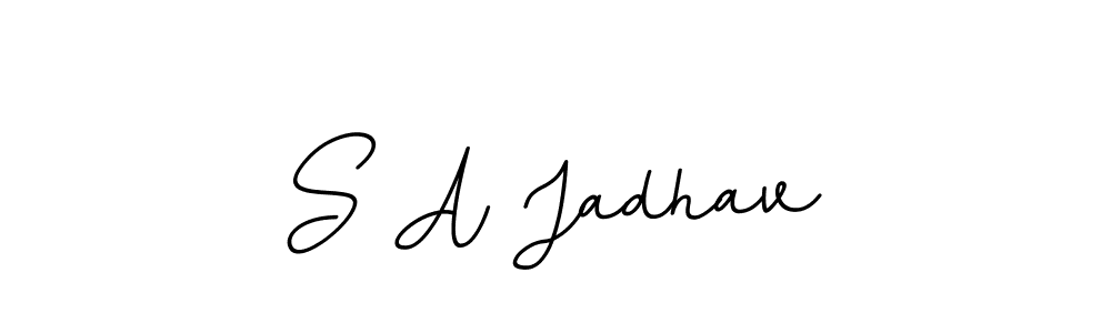 You should practise on your own different ways (BallpointsItalic-DORy9) to write your name (S A Jadhav) in signature. don't let someone else do it for you. S A Jadhav signature style 11 images and pictures png