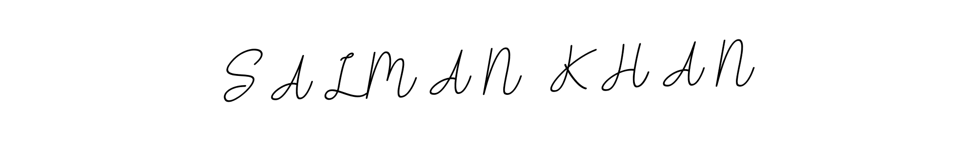 Use a signature maker to create a handwritten signature online. With this signature software, you can design (BallpointsItalic-DORy9) your own signature for name S A L M A N  K H A N. S A L M A N  K H A N signature style 11 images and pictures png