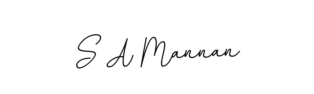 How to make S A Mannan signature? BallpointsItalic-DORy9 is a professional autograph style. Create handwritten signature for S A Mannan name. S A Mannan signature style 11 images and pictures png