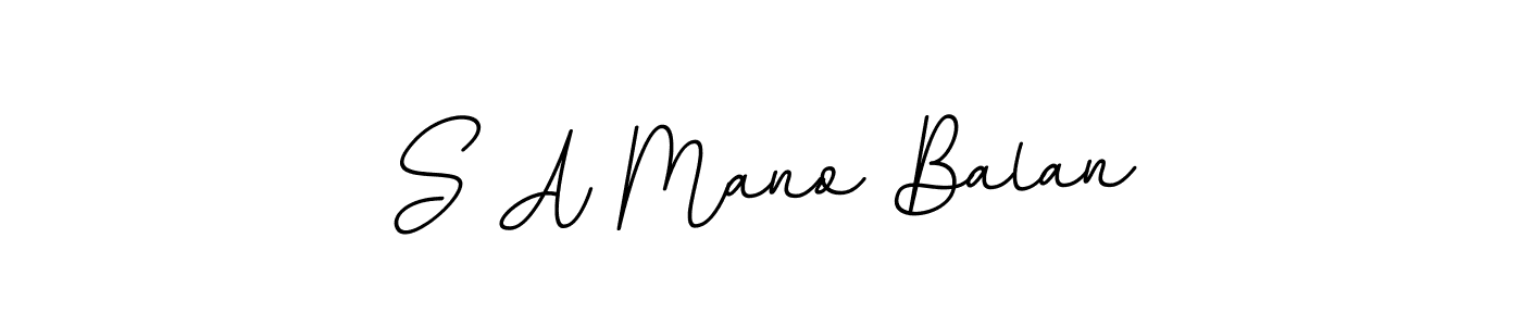 How to make S A Mano Balan signature? BallpointsItalic-DORy9 is a professional autograph style. Create handwritten signature for S A Mano Balan name. S A Mano Balan signature style 11 images and pictures png