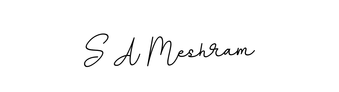 S A Meshram stylish signature style. Best Handwritten Sign (BallpointsItalic-DORy9) for my name. Handwritten Signature Collection Ideas for my name S A Meshram. S A Meshram signature style 11 images and pictures png