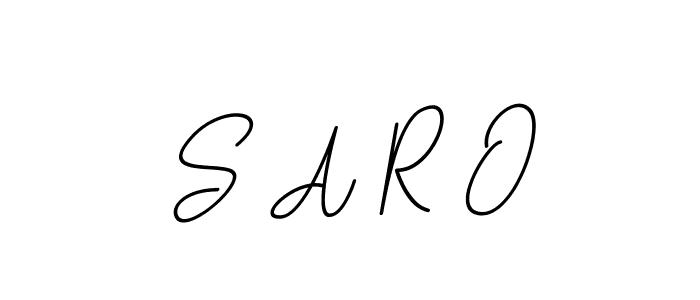 You should practise on your own different ways (BallpointsItalic-DORy9) to write your name (S A R O) in signature. don't let someone else do it for you. S A R O signature style 11 images and pictures png