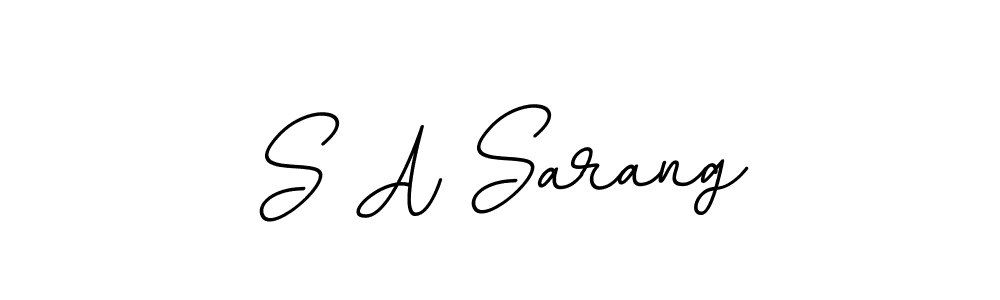 Create a beautiful signature design for name S A Sarang. With this signature (BallpointsItalic-DORy9) fonts, you can make a handwritten signature for free. S A Sarang signature style 11 images and pictures png