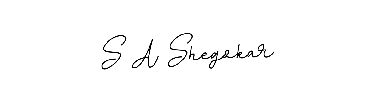 Use a signature maker to create a handwritten signature online. With this signature software, you can design (BallpointsItalic-DORy9) your own signature for name S A Shegokar. S A Shegokar signature style 11 images and pictures png