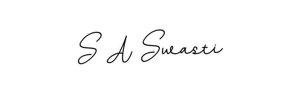 Similarly BallpointsItalic-DORy9 is the best handwritten signature design. Signature creator online .You can use it as an online autograph creator for name S A Swasti. S A Swasti signature style 11 images and pictures png
