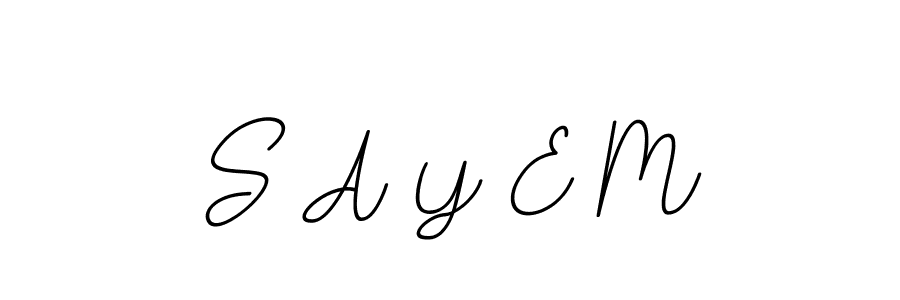 How to Draw S A Y E M signature style? BallpointsItalic-DORy9 is a latest design signature styles for name S A Y E M. S A Y E M signature style 11 images and pictures png