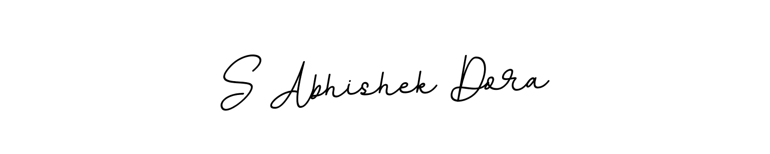 Make a beautiful signature design for name S Abhishek Dora. With this signature (BallpointsItalic-DORy9) style, you can create a handwritten signature for free. S Abhishek Dora signature style 11 images and pictures png
